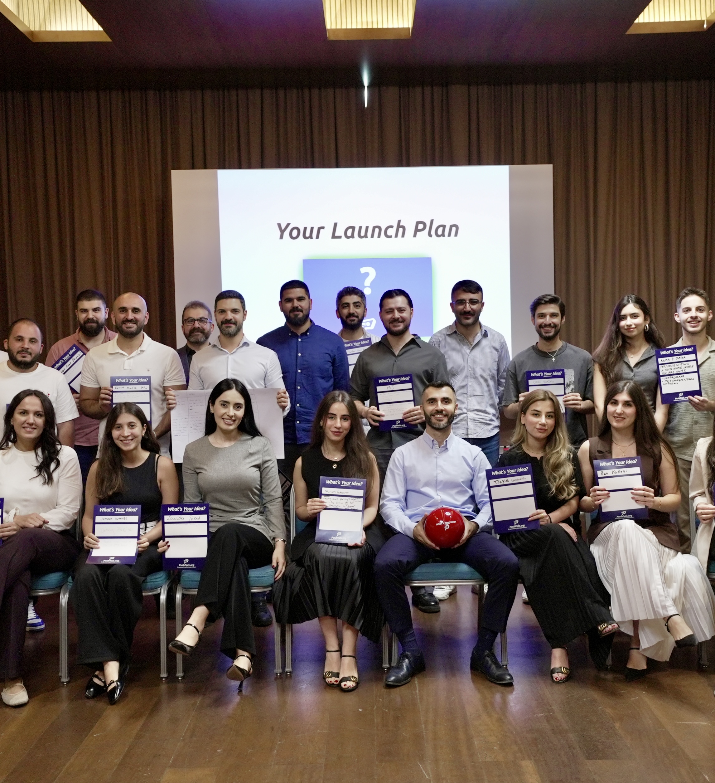 PushPals entrepreneur leading an interactive workshop with students in a school classroom